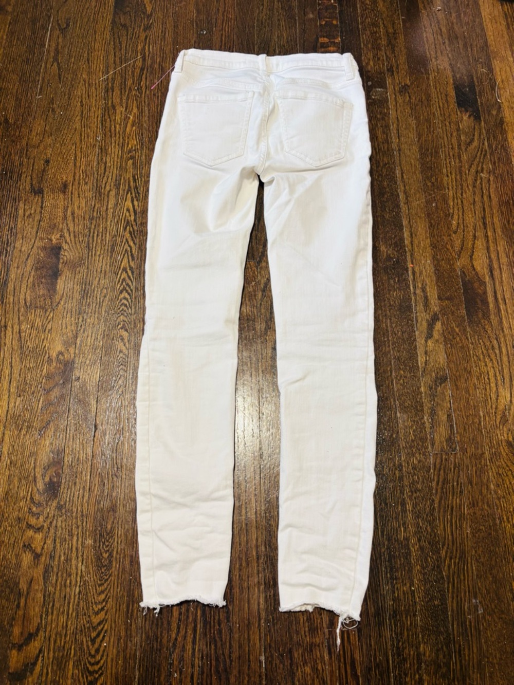 FREE PEOPLE, White Button-Fly Women's Jeans, Size 25 - Picture 2 of 3